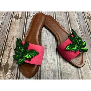 Veronica Beard Women’s Sequin Slip Ons “Flor Fine Suede” Size 38.5 US 8.5 NIB
